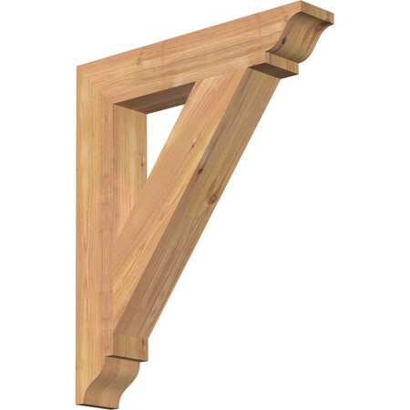 Ekena Millwork Traditional Traditional Smooth Bracket, Western Red Cedar, 3 1/2"W x 20"D x 24"H BKT04X20X24TRA01SWR